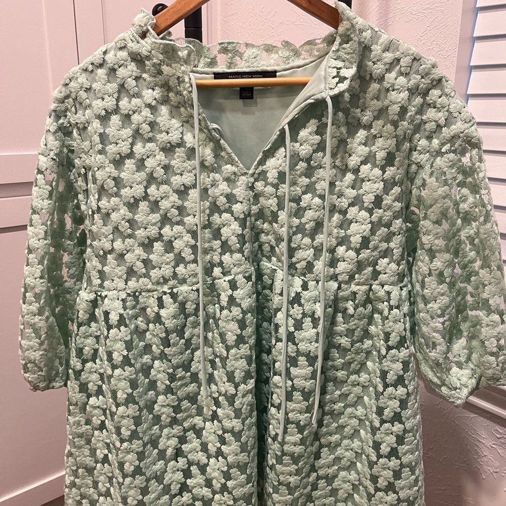 Floral Textured babydoll blouse
